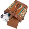 imageWrangler Hobo Bags for Women Designer Aztec Bucket Purses Western Tapestry Shoulder HandbagsTapestrybrown
