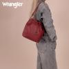 imageWrangler Hobo Bags for Women Designer Aztec Bucket Purses Western Tapestry Shoulder HandbagsTrendymaroon