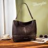 imageWrangler Hobo Bags for Women Vegan Leather Top Handle Shoulder Purses and HandbagsSolid Coffee