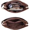 imageWrangler Hobo Bags for Women Vegan Leather Top Handle Shoulder Purses and HandbagsTwo Tone Brown
