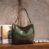 imageWrangler Hobo Bags for Women Vegan Leather Top Handle Shoulder Purses and HandbagsTwo Tone Dark Green