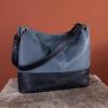 imageWrangler Hobo Bags for Women Vegan Leather Top Handle Shoulder Purses and HandbagsTwo Tone Jean
