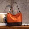 imageWrangler Hobo Bags for Women Vegan Leather Top Handle Shoulder Purses and HandbagsTwo Tone Orange