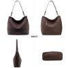 imageWrangler Hobo Bags for Women Vegan Leather Top Handle Shoulder Purses and HandbagsWith Strap Distressedcoffee