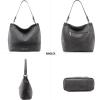 imageWrangler Hobo Bags for Women Vegan Leather Top Handle Shoulder Purses and HandbagsWith Strap Distressedgrey