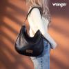 imageWrangler Large Hobo Crossbody Bag for Women Shoulder Purse Handbags with Adjustable StrapBlack