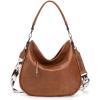 imageWrangler Large Hobo Crossbody Bag for Women Shoulder Purse Handbags with Adjustable StrapCow Print  Brown