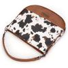 imageWrangler Large Hobo Crossbody Bag for Women Shoulder Purse Handbags with Adjustable StrapCow Print  Brown