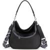 imageWrangler Large Hobo Crossbody Bag for Women Shoulder Purse Handbags with Adjustable StrapLeopard  Black