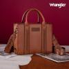imageWrangler Medium Tote Bag for Women Designer Satchel Handbags Tophandle Purses with StrapAnaturalbrown
