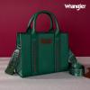 imageWrangler Medium Tote Bag for Women Designer Satchel Handbags Tophandle Purses with StrapAnaturaldark Green