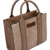 imageWrangler Medium Tote Bag for Women Designer Satchel Handbags Tophandle Purses with StrapCrocodilekhaki