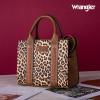 imageWrangler Medium Tote Bag for Women Designer Satchel Handbags Tophandle Purses with StrapLeopard Print