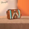 imageWrangler Mini Crossbody Purse for Women Western Aztec Clutch Designer Tapestry Shoulder HandbagsBrown