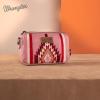 imageWrangler Mini Crossbody Purse for Women Western Aztec Clutch Designer Tapestry Shoulder HandbagsPink