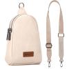 imageWrangler Small Crossbody Sling Bags for Women Fanny Packs Chest Bag for Travel GiftClassicbeige