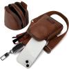imageWrangler Small Crossbody Sling Bags for Women Fanny Packs Chest Bag for Travel GiftClassiccaramel Brown Distressed