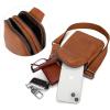 imageWrangler Small Crossbody Sling Bags for Women Fanny Packs Chest Bag for Travel GiftClassiclight Brown