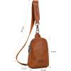 imageWrangler Small Crossbody Sling Bags for Women Fanny Packs Chest Bag for Travel GiftClassiclight Brown