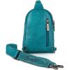 imageWrangler Small Crossbody Sling Bags for Women Fanny Packs Chest Bag for Travel GiftClassicturquoise