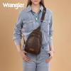 imageWrangler Small Crossbody Sling Bags for Women Fanny Packs Chest Bag for Travel GiftExplorercoffee