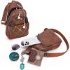 imageWrangler Small Crossbody Sling Bags for Women Fanny Packs Chest Bag for Travel GiftExplorerdark Brown