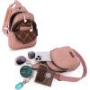 imageWrangler Small Crossbody Sling Bags for Women Fanny Packs Chest Bag for Travel GiftExplorerpink