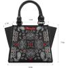 imageWrangler Small Tote Purse Cute Womens Handbags Western Paisley Print Satchel BagsPaisleyblack