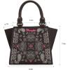 imageWrangler Small Tote Purse Cute Womens Handbags Western Paisley Print Satchel BagsPaisleycoffee