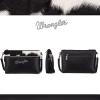 imageWrangler Western Cowhide Crossbody Bags for Women Clutch Wristlet PurseCowhairblack