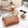 imageWrangler Western Cowhide Crossbody Bags for Women Clutch Wristlet PurseCowhairbrown