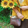 imageWrangler Western Cowhide Crossbody Bags for Women Clutch Wristlet PurseCowhaircoffee