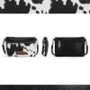 imageWrangler Western Cowhide Crossbody Bags for Women Clutch Wristlet PurseCowprint Black