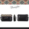 imageWrangler Western Cowhide Crossbody Bags for Women Clutch Wristlet PurseEmbroideredblack