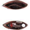 imageWrangler Western Cowhide Crossbody Bags for Women Clutch Wristlet PurseEmbroideredbrown
