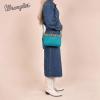 imageWrangler Western Cowhide Crossbody Bags for Women Clutch Wristlet PurseEmbroideredturquoise