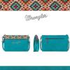 imageWrangler Western Cowhide Crossbody Bags for Women Clutch Wristlet PurseEmbroideredturquoise