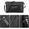 imageWrangler Western Cowhide Crossbody Bags for Women Clutch Wristlet PursePatternblack