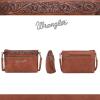 imageWrangler Western Cowhide Crossbody Bags for Women Clutch Wristlet PursePatternbrown