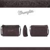 imageWrangler Western Cowhide Crossbody Bags for Women Clutch Wristlet PursePatterncoffee