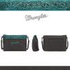 imageWrangler Western Cowhide Crossbody Bags for Women Clutch Wristlet PursePatternturquoise