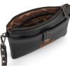 imageWrangler Western Cowhide Crossbody Bags for Women Clutch Wristlet PursePlainabsolute Black