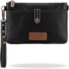 imageWrangler Western Cowhide Crossbody Bags for Women Clutch Wristlet PursePlainblack
