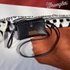 imageWrangler Western Cowhide Crossbody Bags for Women Clutch Wristlet PursePlainblack