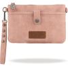 imageWrangler Western Cowhide Crossbody Bags for Women Clutch Wristlet PursePlainpink