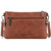 imageWrangler Western Cowhide Crossbody Bags for Women Clutch Wristlet PurseToolingbrown