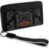 imageWrangler Wristlet Wallets Western Wallet for Women Floral Tooled Womens Wallet Boot Stitch PursesAtoolingblack