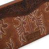 imageWrangler Wristlet Wallets Western Wallet for Women Floral Tooled Womens Wallet Boot Stitch PursesAtoolingbrown