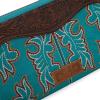 imageWrangler Wristlet Wallets Western Wallet for Women Floral Tooled Womens Wallet Boot Stitch PursesAtoolingturquoise