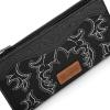 imageWrangler Wristlet Wallets Western Wallet for Women Floral Tooled Womens Wallet Boot Stitch PursesBbootblack